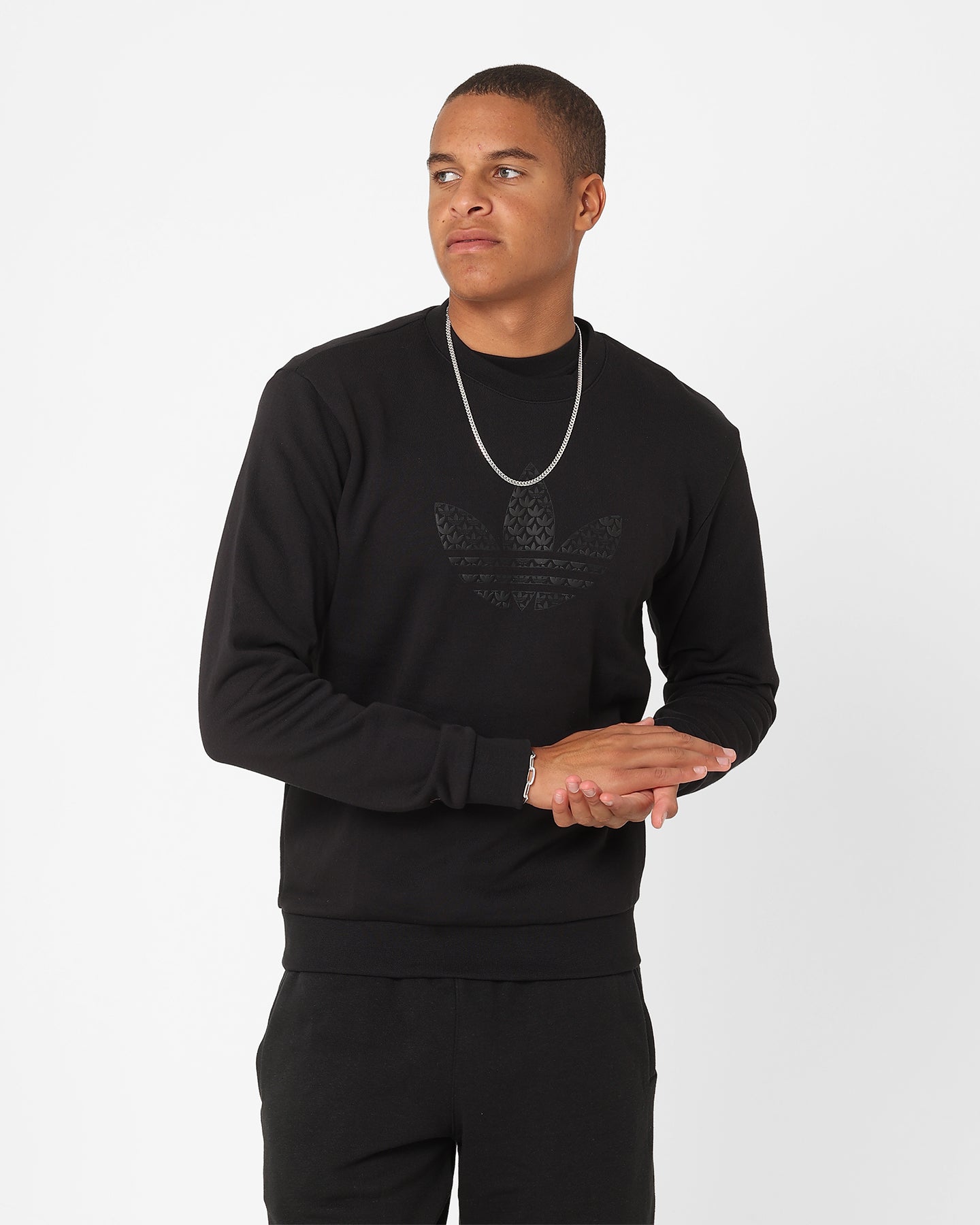 Adidas Monogram Crewneck Black、mySite、zt4zffjzw