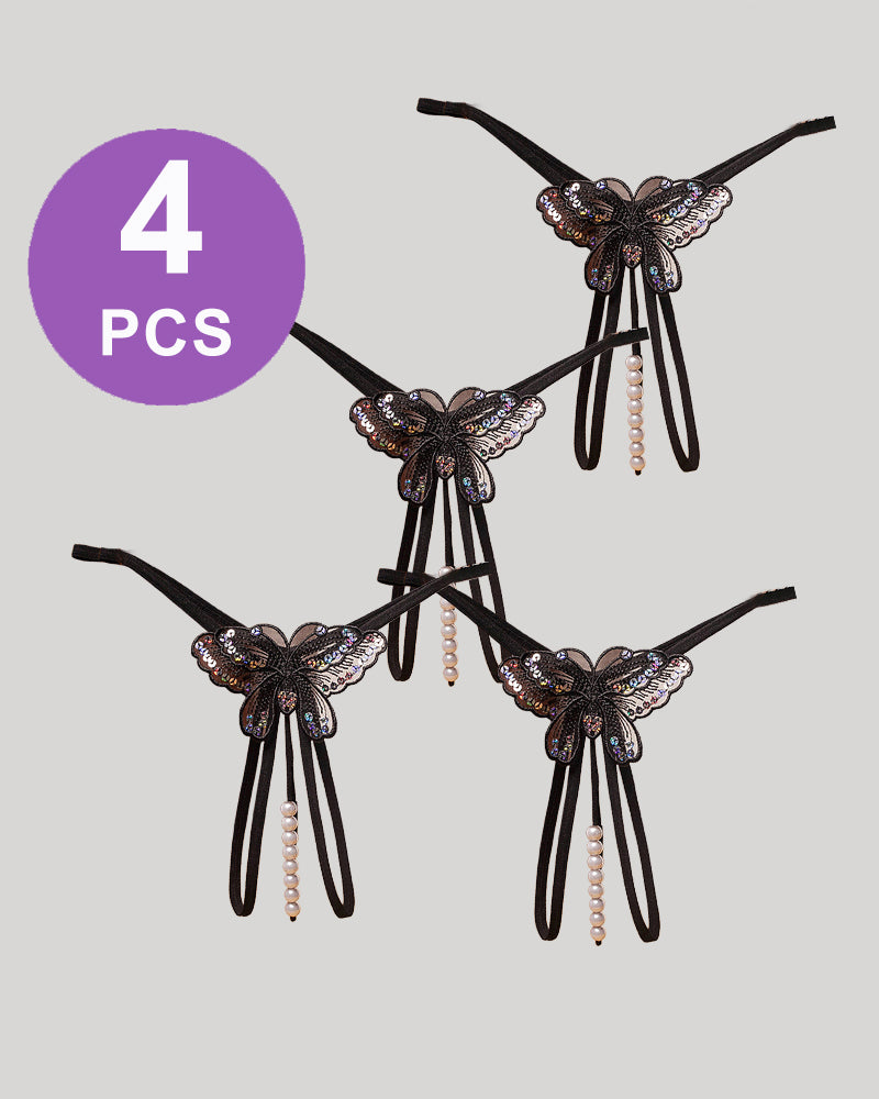 Pearl Sequined Mesh Low Rise Panty Set、mySite、bengalsvssteelers