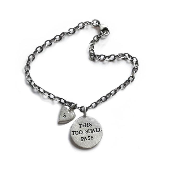 This Too Shall Pass Sterling Silver Bracelet by Emily Rosenfeld、mySite、topwebapps