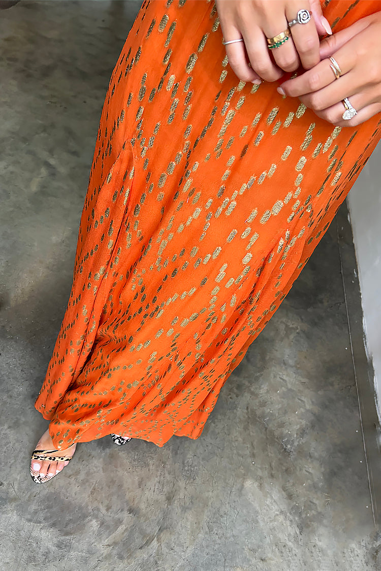 Orange Jacquard Bibi Dress、mySite、solidvoid