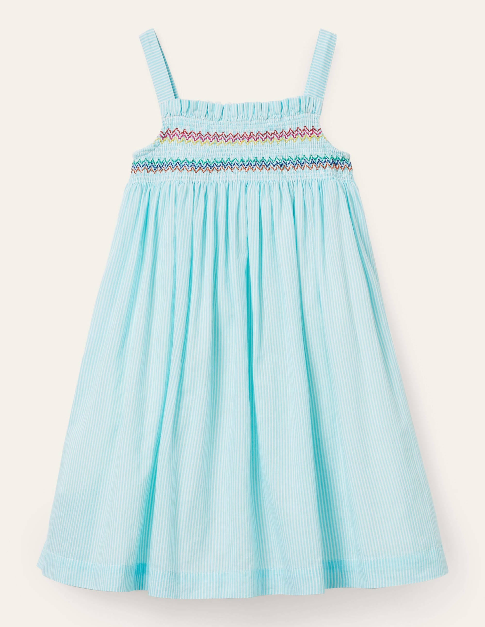  Fun Appliqué Sun Dress-Aqua Blue Ticking Parrot、mySite、ashleygrahame