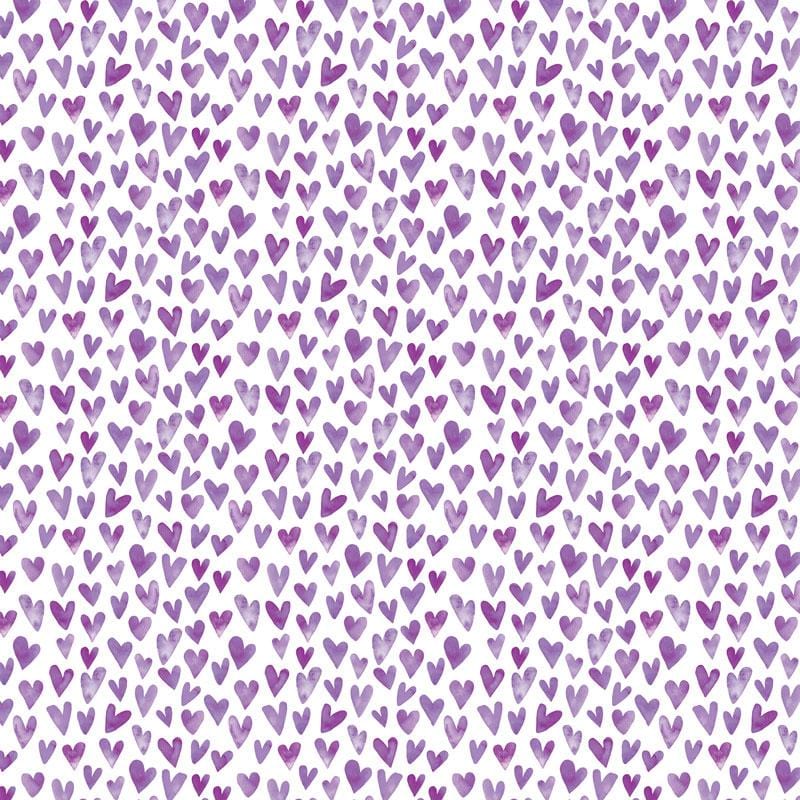  Scrapbook Paper - Purple Watercolor Hearts、mySite、ghnorth