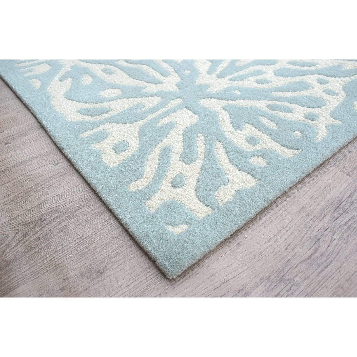 Quinn Blue Wool Rug、mySite、gigharbornorthrealestate