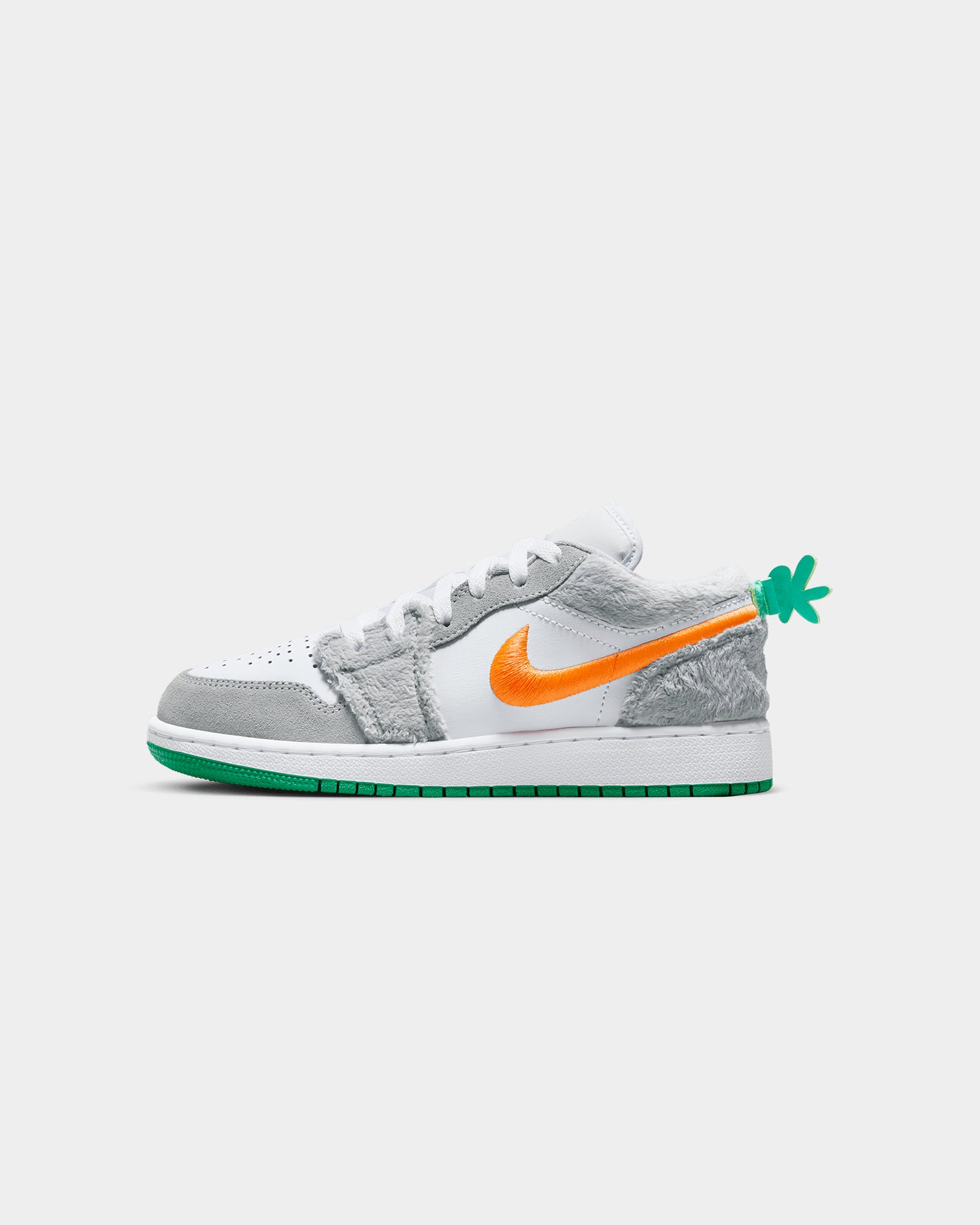 Jordan Kids' Air Jordan 1 Low SE (GS) Rabbit Light Smoke Grey/Total Orange/White/Stadium Green、mySite、zt4zffjzw