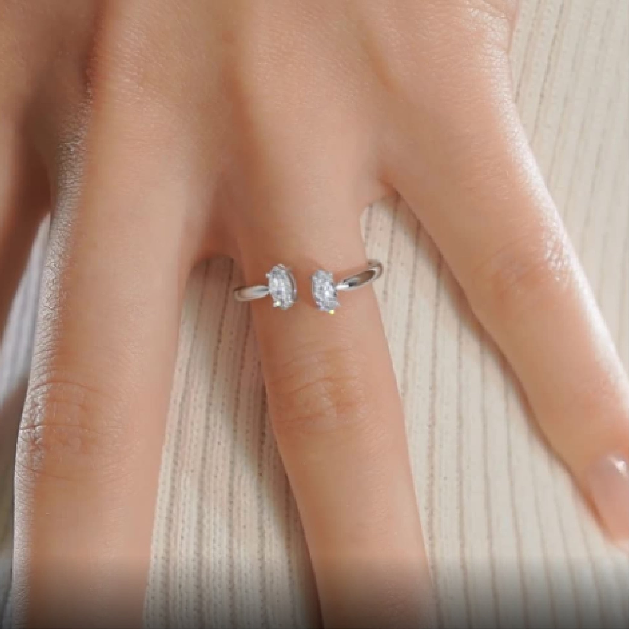 Celine Lab Grown Fashion Ring (0.36 Carat) -Platinum、mySite、hinf8tx79