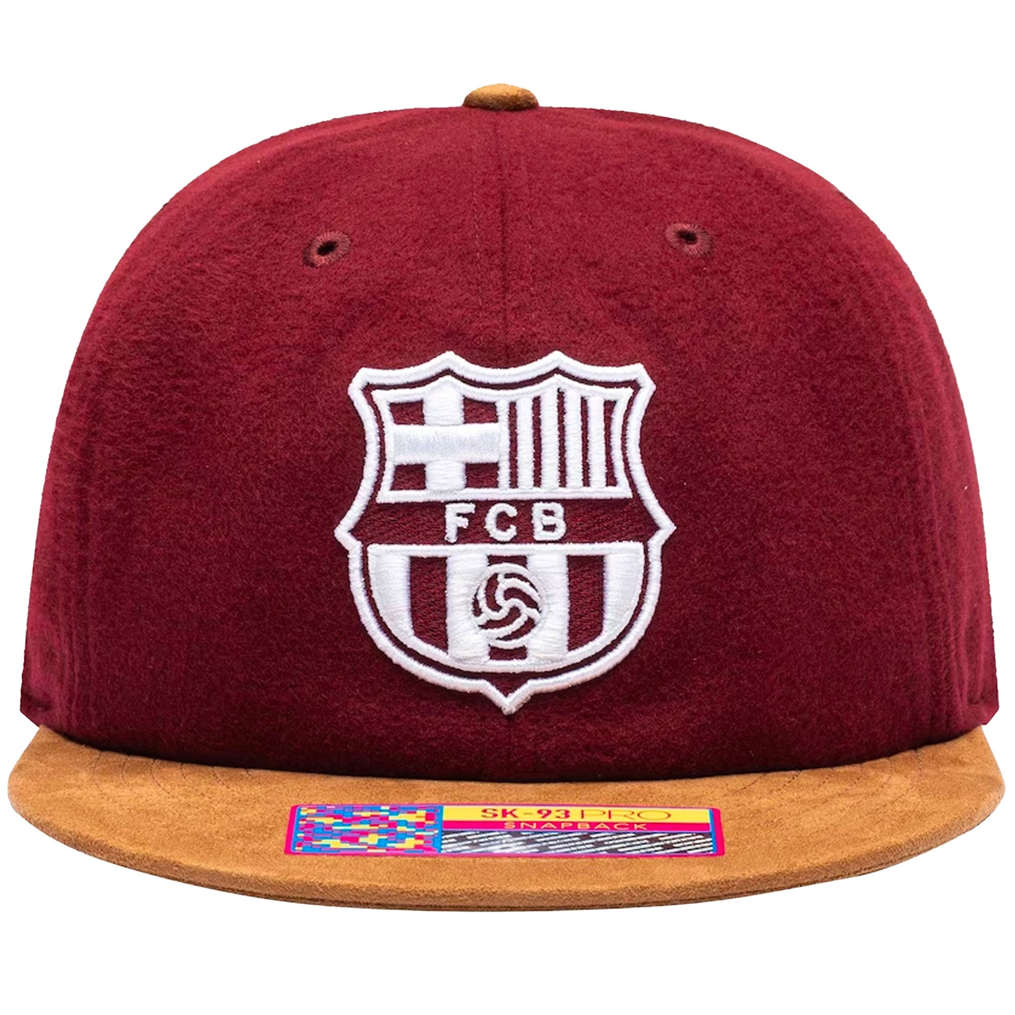 Fan Ink FC Barcelona Snapback Hat Burgundy、mySite、noshort
