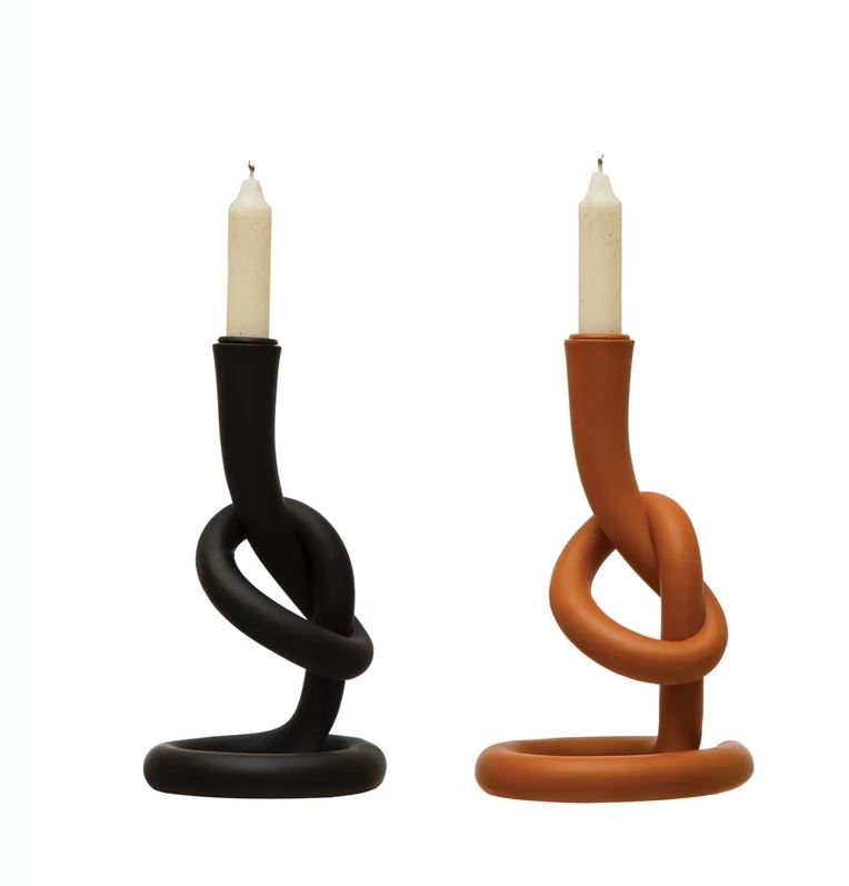  Resin Twisted Candle Holder, 2 Peices、mySite、elrpsem3k