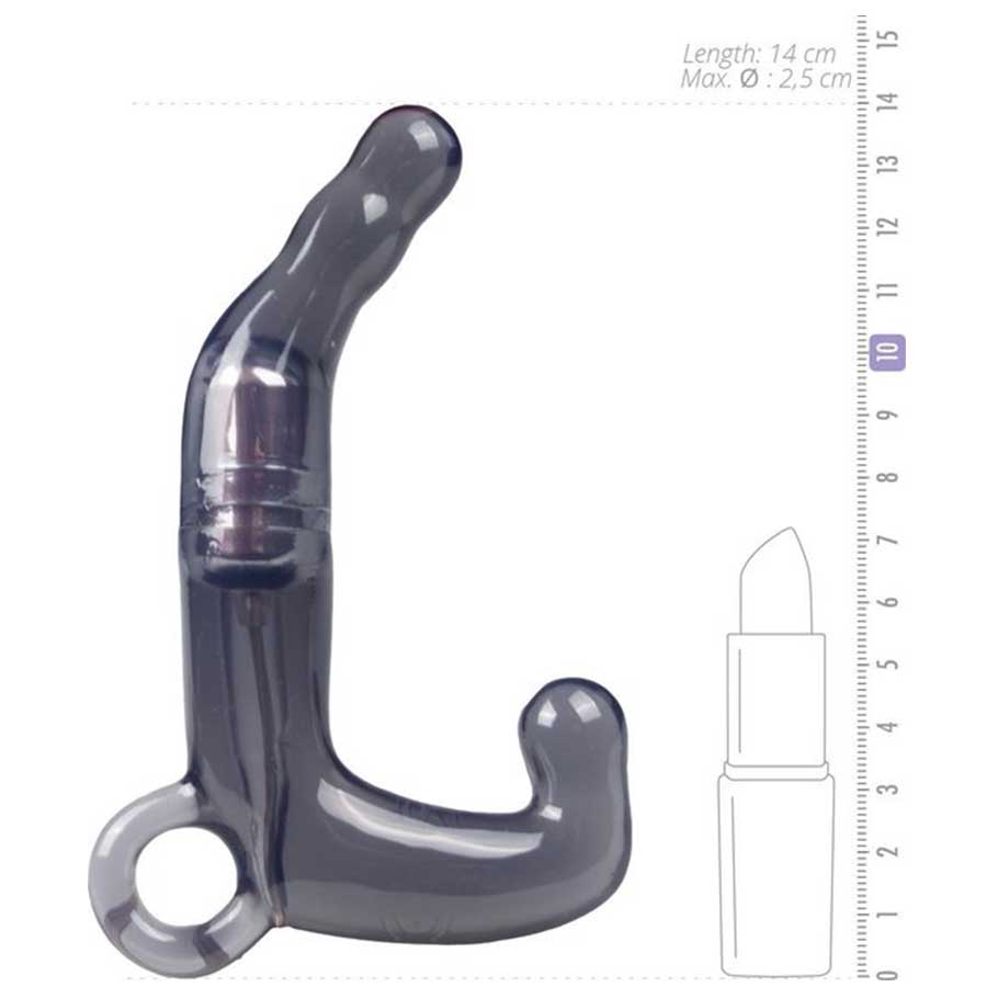Men's Charcoal Pleasure Wand Vibrating Prostate Massager by Doc Johnson、mySite、bottomscart