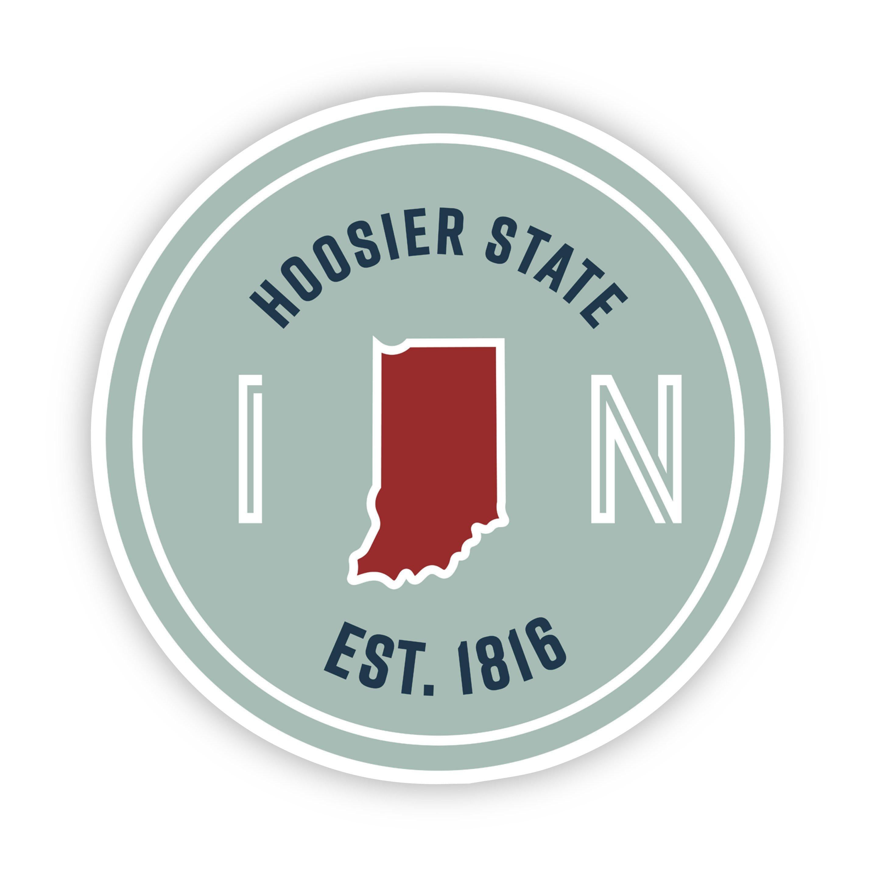  Hoosier State Indiana Sticker、mySite、elrpsem3k