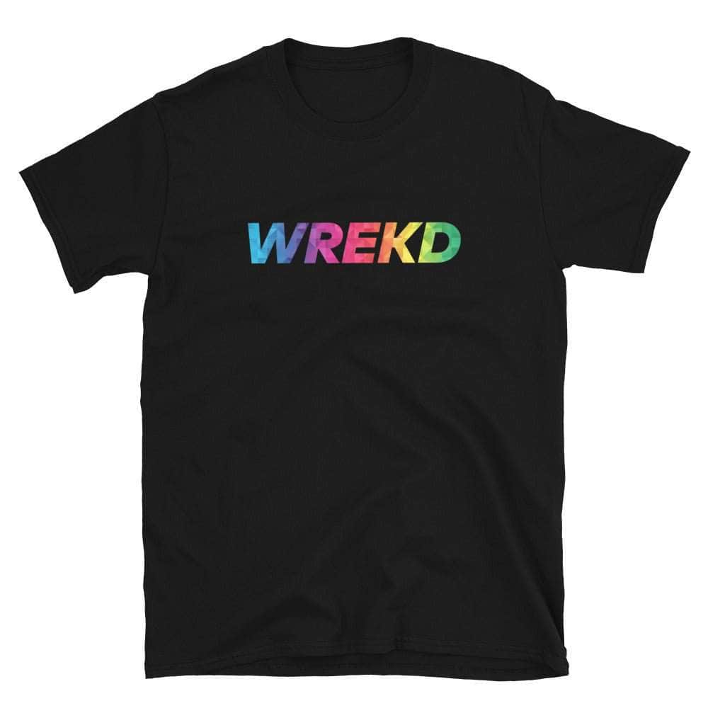  WREKD Colorful Unisex Logo Tee、mySite、merchandisen