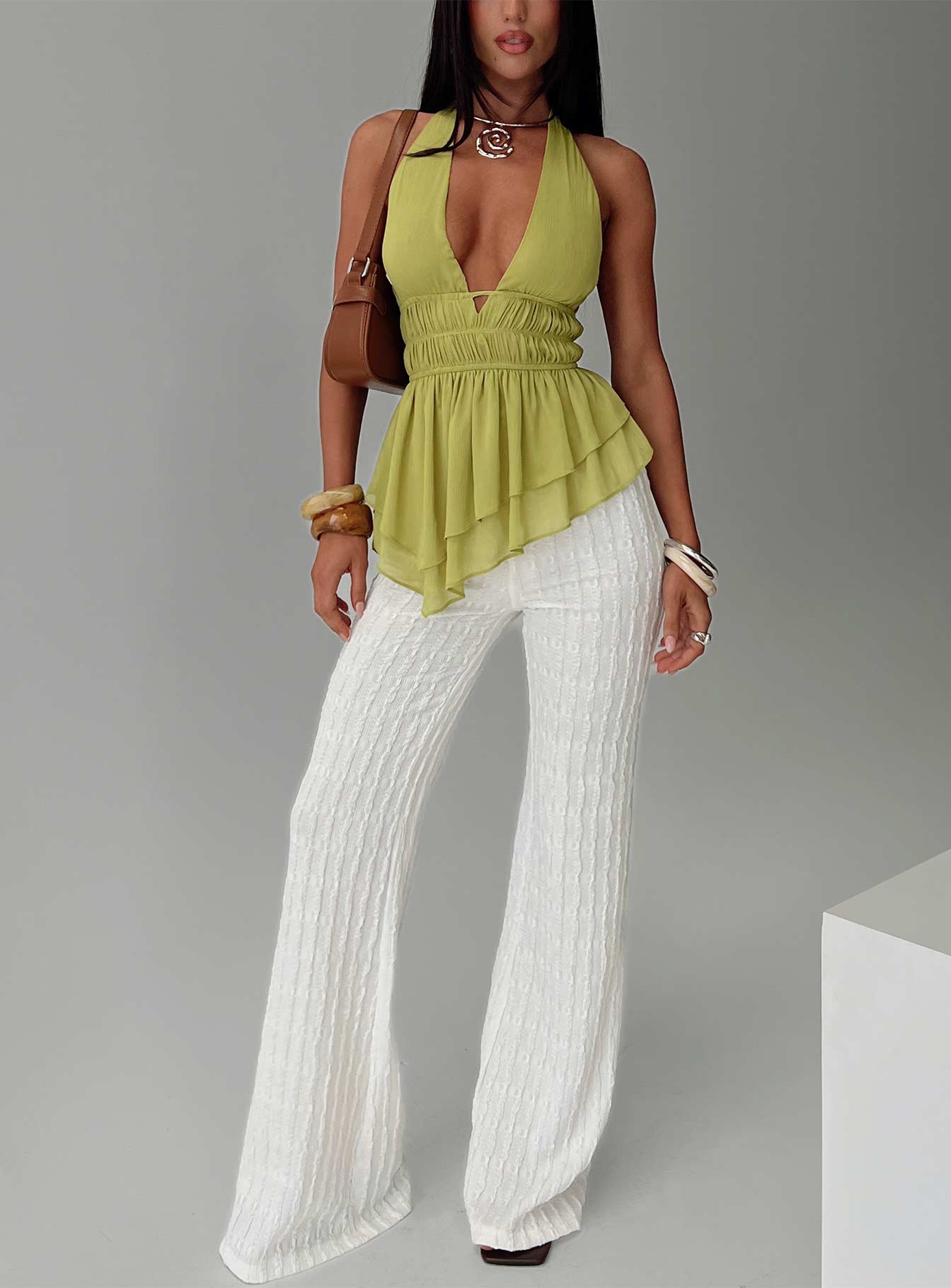 Leisure State Knit Pant White、mySite、solidvoid