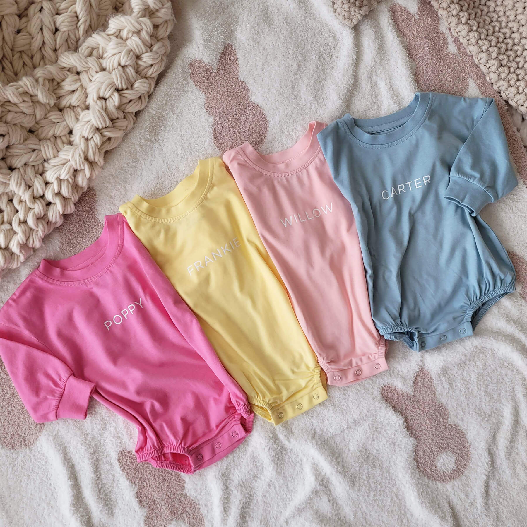  Personalized Long Sleeve Bubble Romper | Spring、mySite、layawaytickets