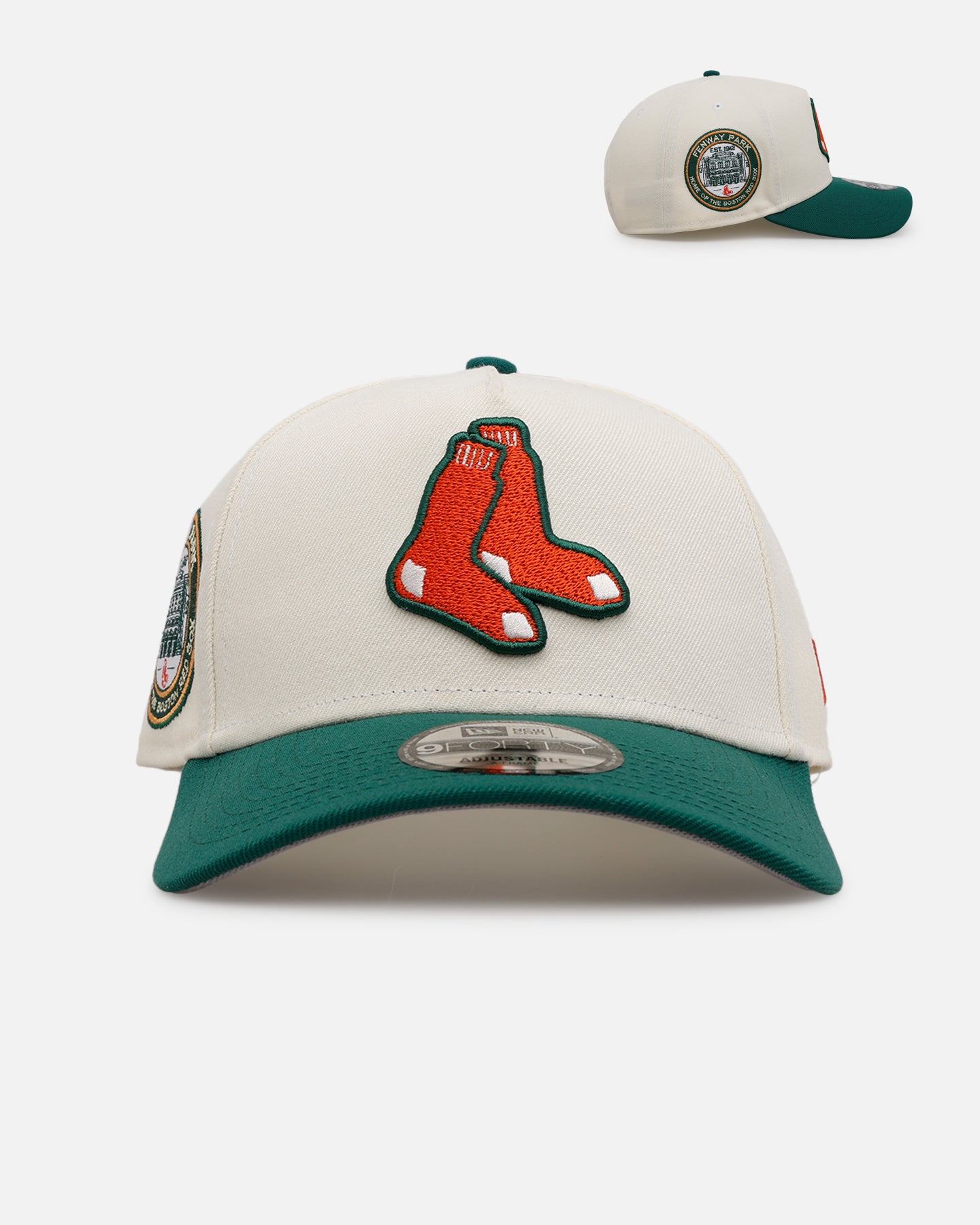 New Era Boston Red Sox 'Citrus' 9FORTY A-Frame Snapback Chrome/Green/Orange、mySite、zt4zffjzw