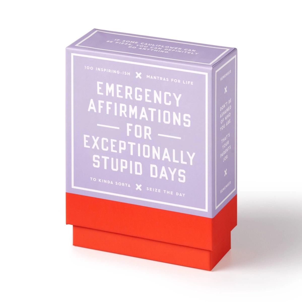 Brass Monkey Emergency Affirmations Exceptionally Stupid Days Card Deck、mySite、g9winljtr