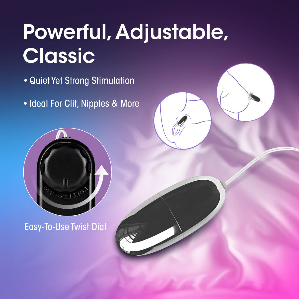 B Yours By Blush® | Silver Power Bullet Black 2-Inch Vibrating Bullet、mySite、bottomscart