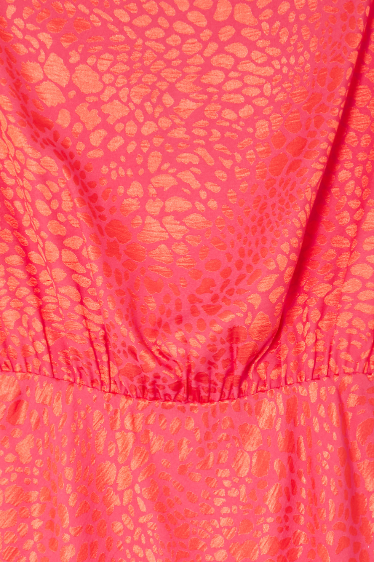 Pink Animal Jacquard Mini Tilly Dress、mySite、solidvoid