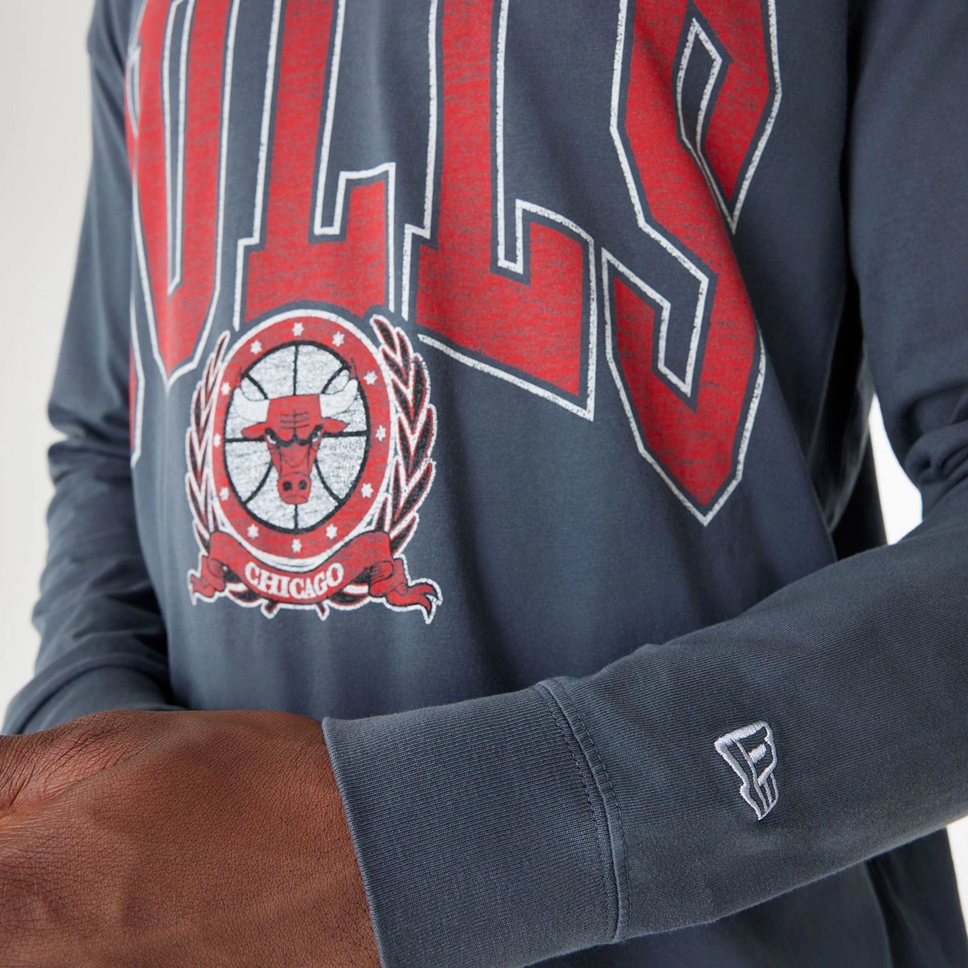 Chicago Bulls Oversized Essential Black Oversized Long Sleeve T-Shirt、mySite、vikingsvslions