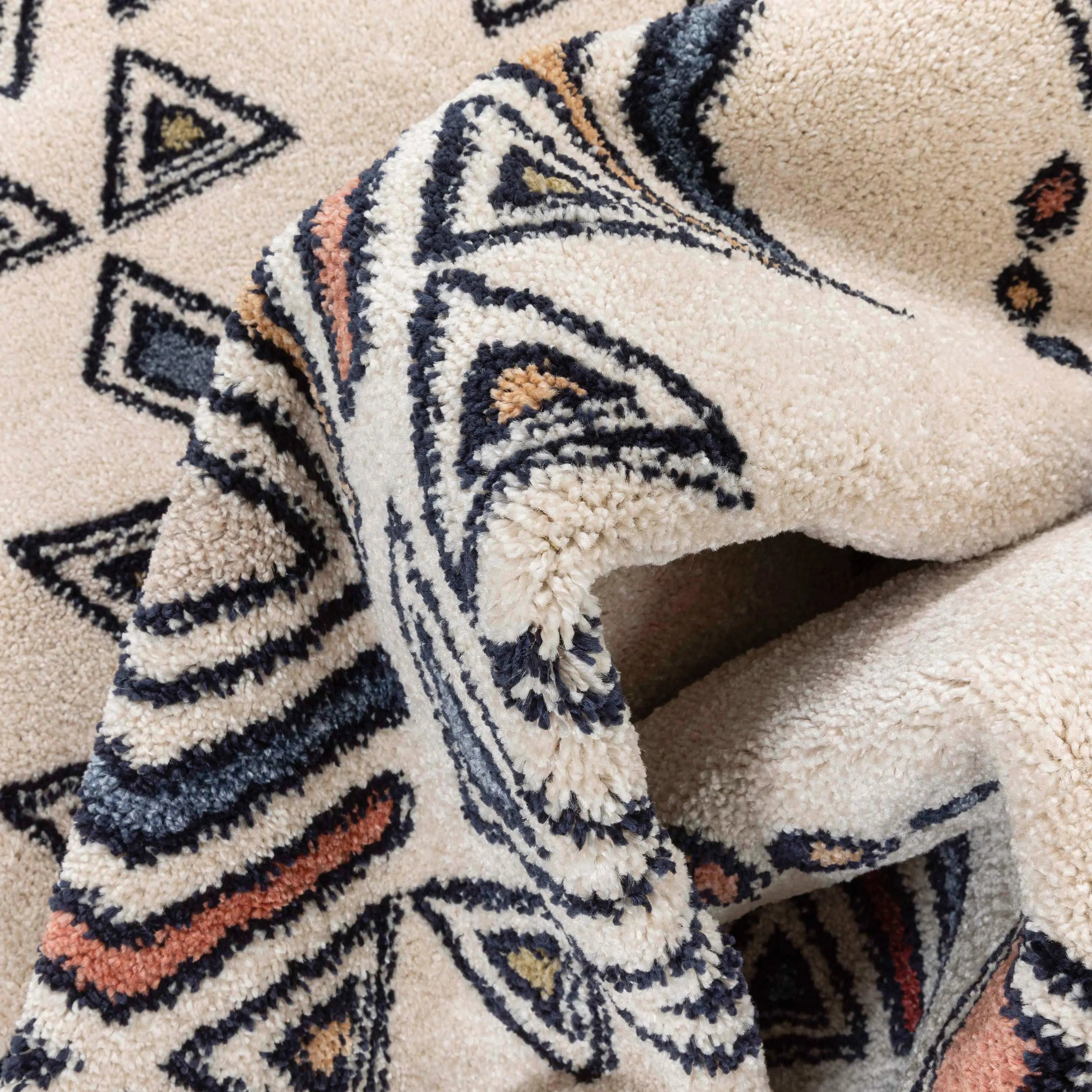 Huron Bohemian Vintage Tribal Beige Rug、mySite、gigharbornorthrealestate