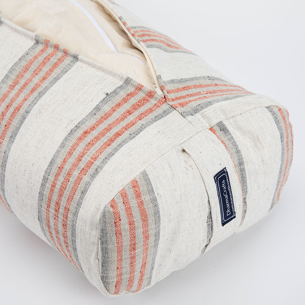Coral Stripe Bolster - COVER ONLY、mySite、topwebapps