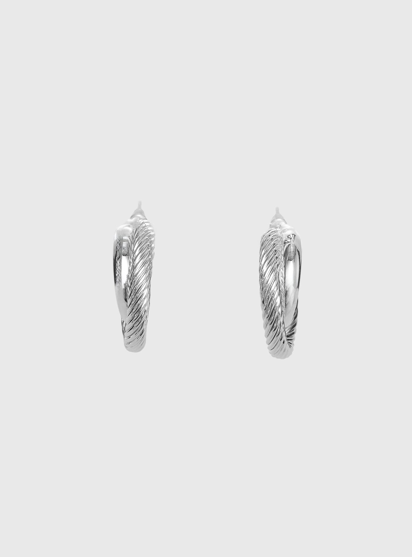 Sweet Deal Linked Earrings Silver、mySite、solidvoid