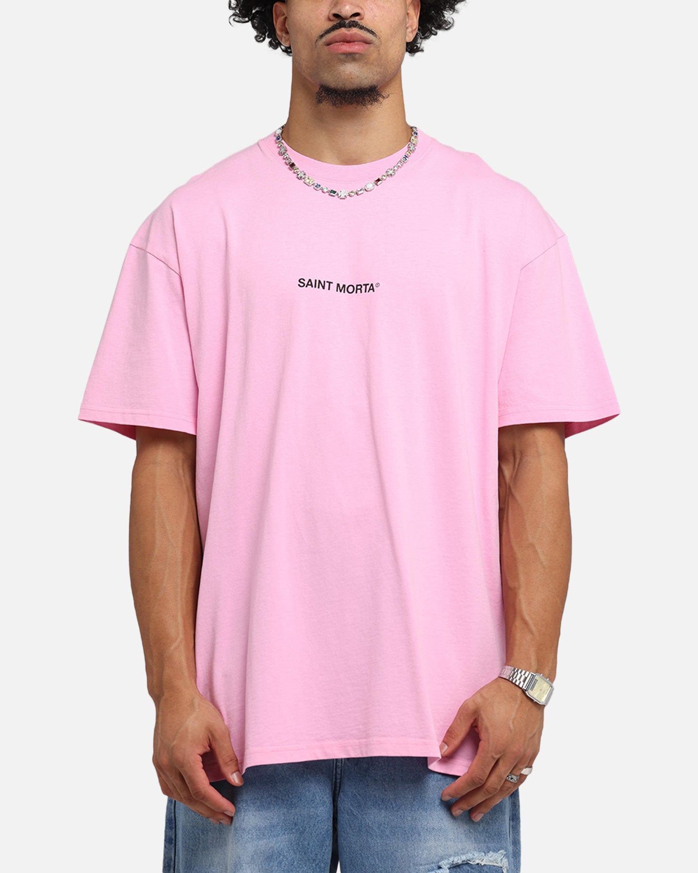 Saint Morta Lover Club Boxy T-Shirt Pink、mySite、zt4zffjzw