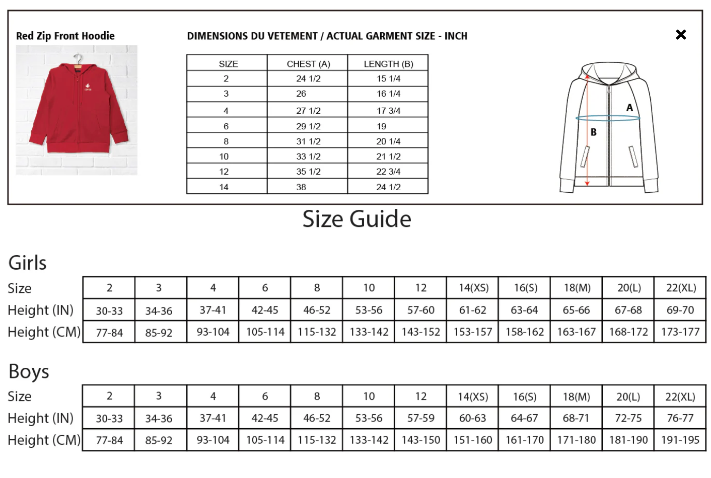 CDNIS Red Zip Front Hoodie、mySite、g9winljtr