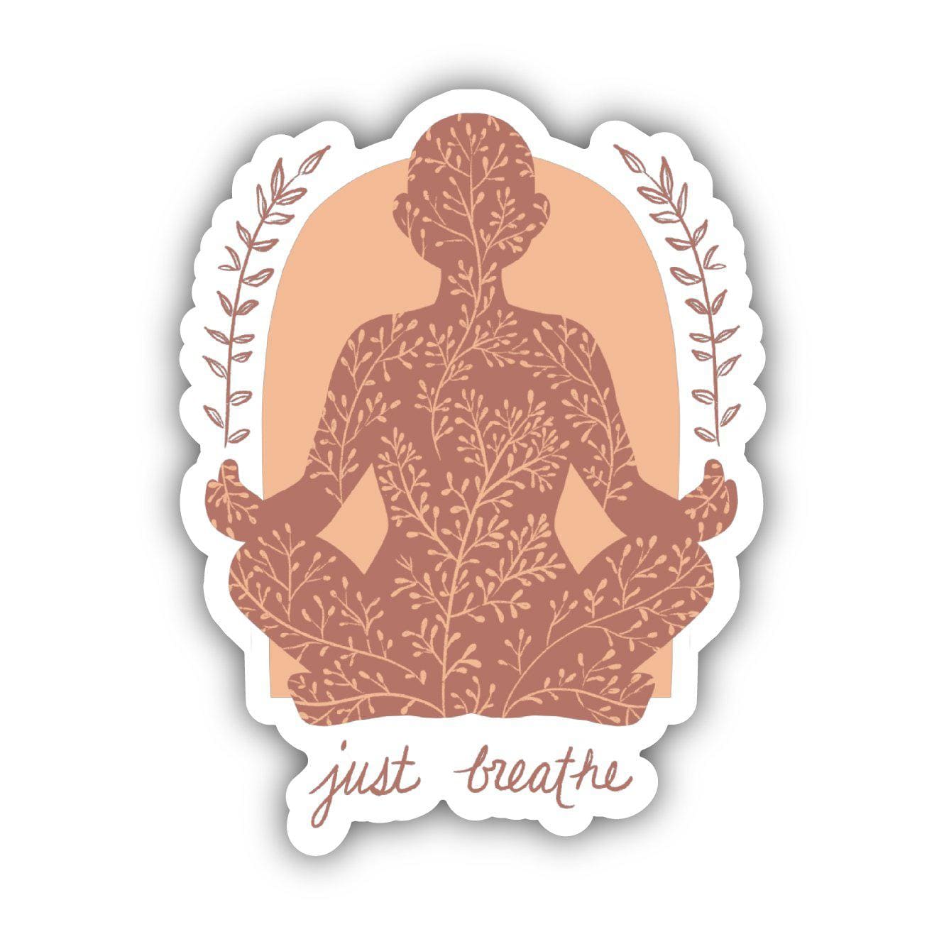  Just Breathe Positivity Sticker、mySite、ghnorth