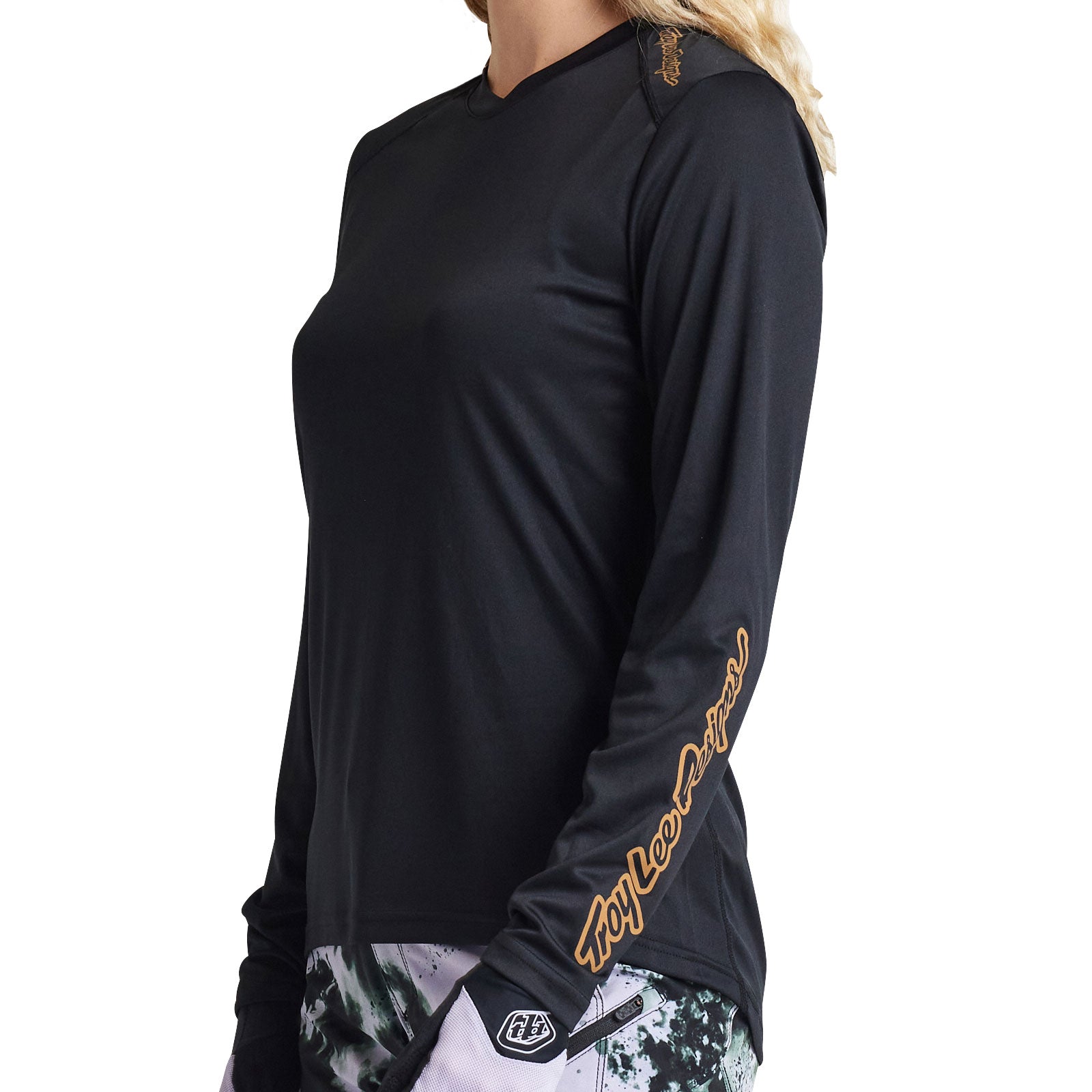 Womens Lilium LS Jersey Solid Black、mySite、dreamappss