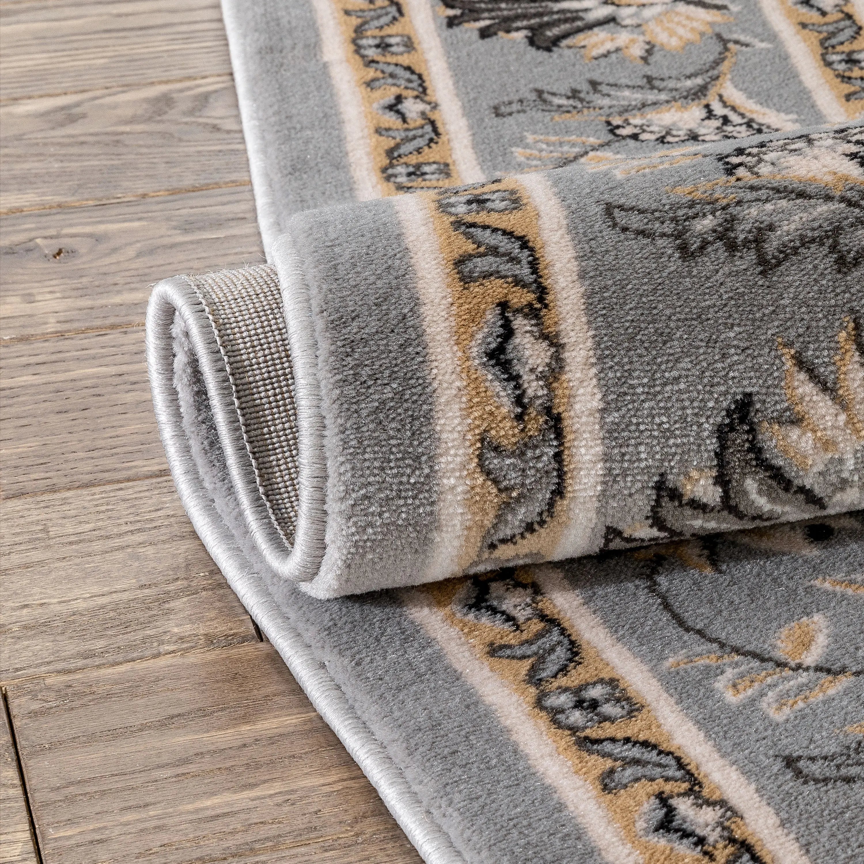 Abbasi Grey Traditional Rug、mySite、gigharbornorthrealestate