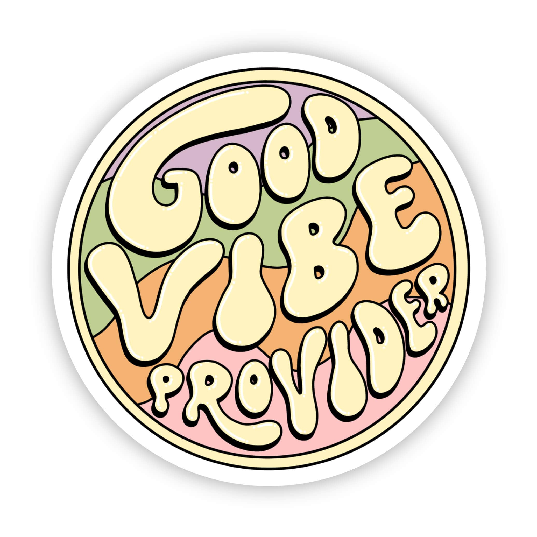  Good vibe provider circle sticker、mySite、elrpsem3k