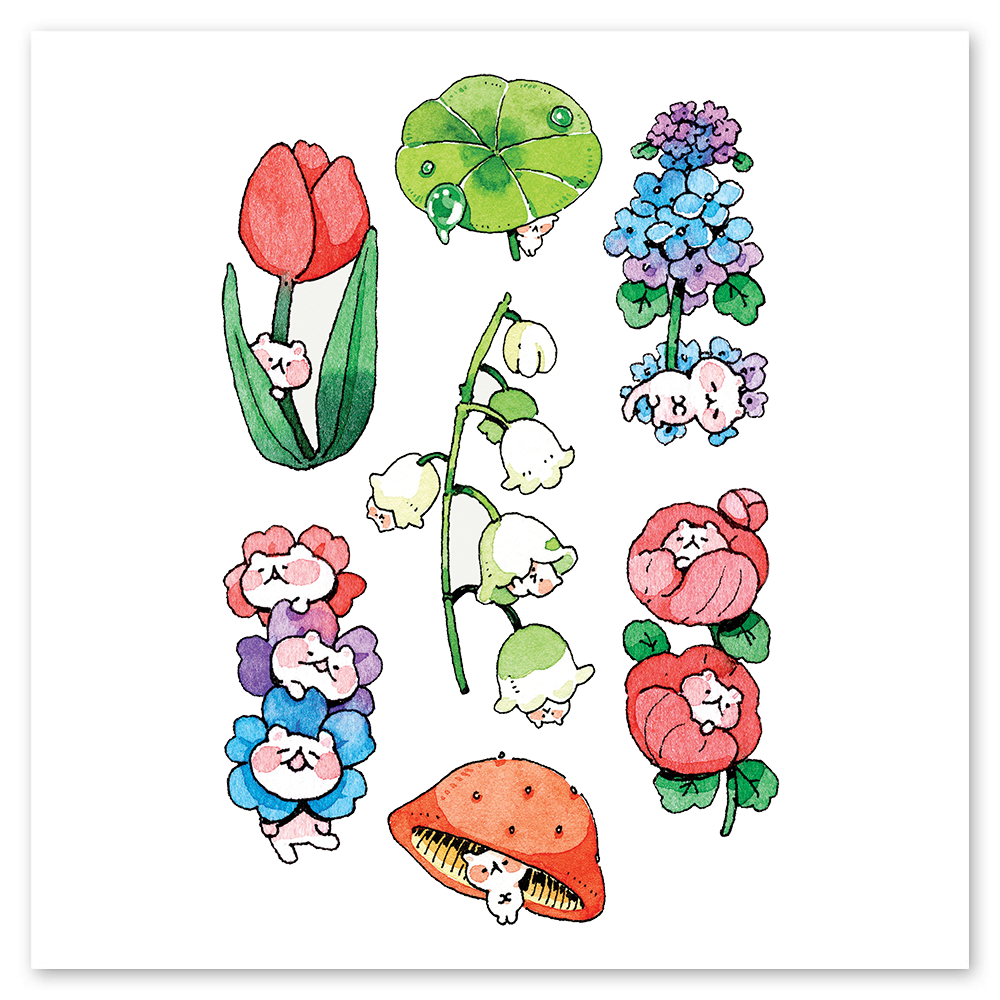  Shy Ones Tattly Temporary Tattoo Sheets、mySite、ghnorth