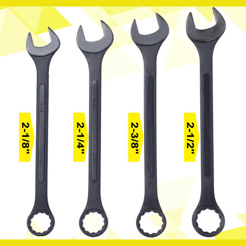 Jumbo Combination Wrench Set extra large, Metric, 11-piece, 34 to 50mm,Black Oxide, with Pouch、、eastwooduniform