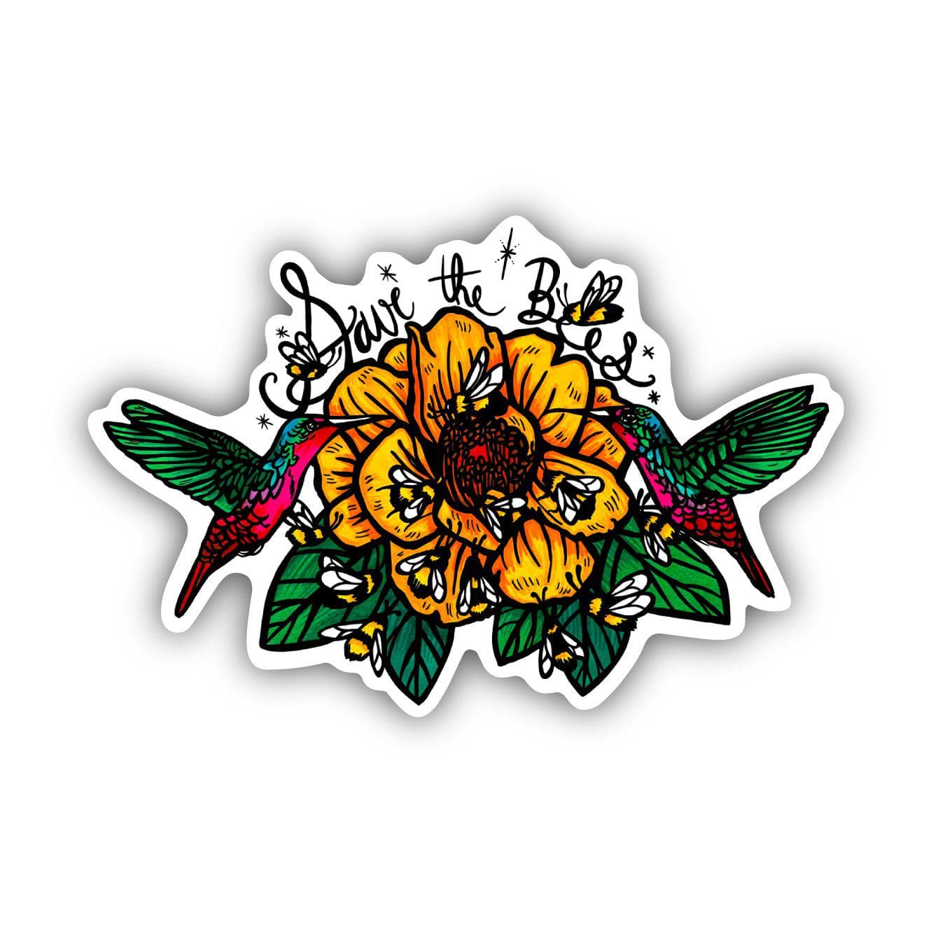  Save the Bees Flower Sticker、mySite、elrpsem3k