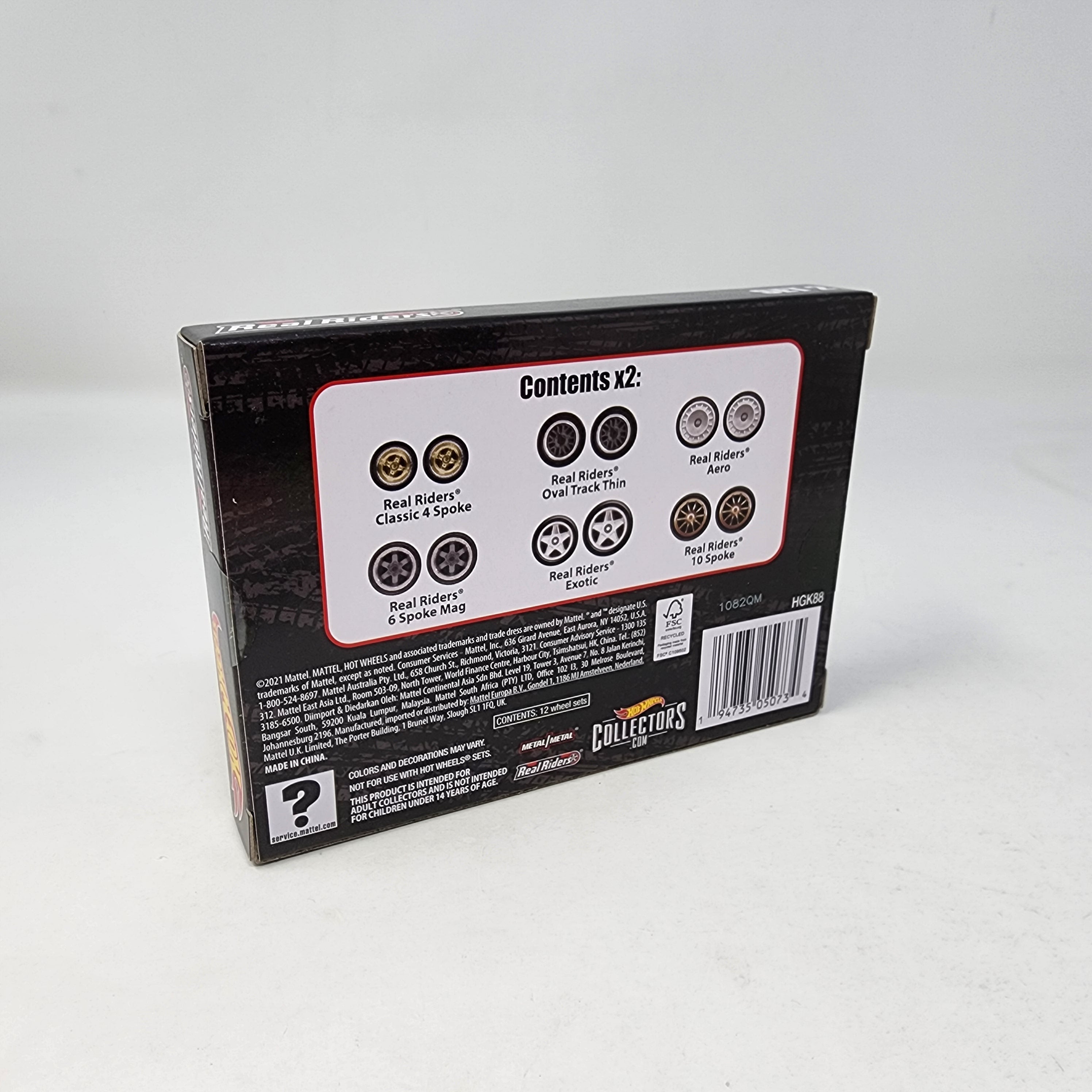 Set #2 Real Rider Tire & Rims * Hot Wheels includes 6 Sets、mySite、hgirdovlk