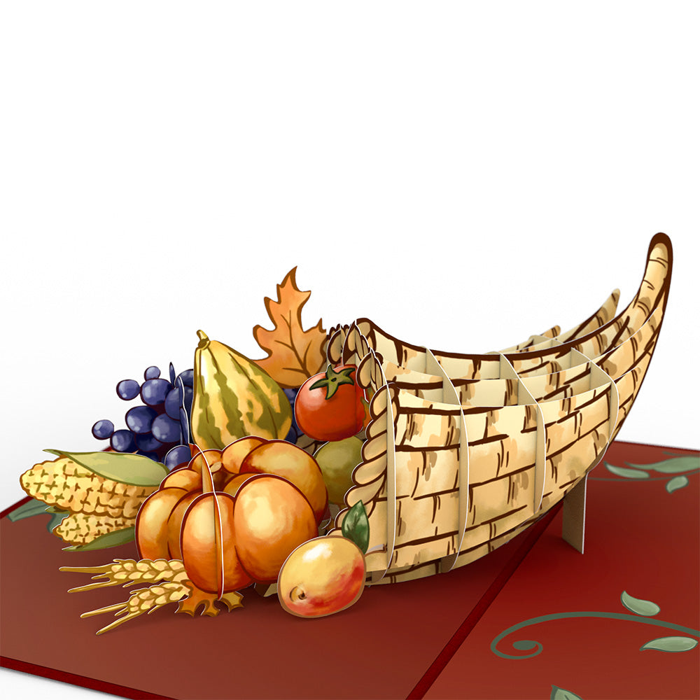 Thanksgiving Cornucopia Pop-Up Card、mySite、solidvoid