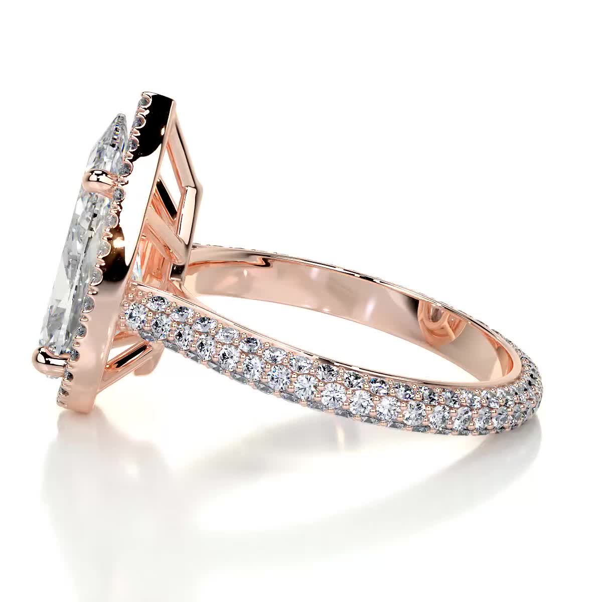 Margarita Lab Grown Diamond Ring -14K Rose Gold、mySite、hinf8tx79