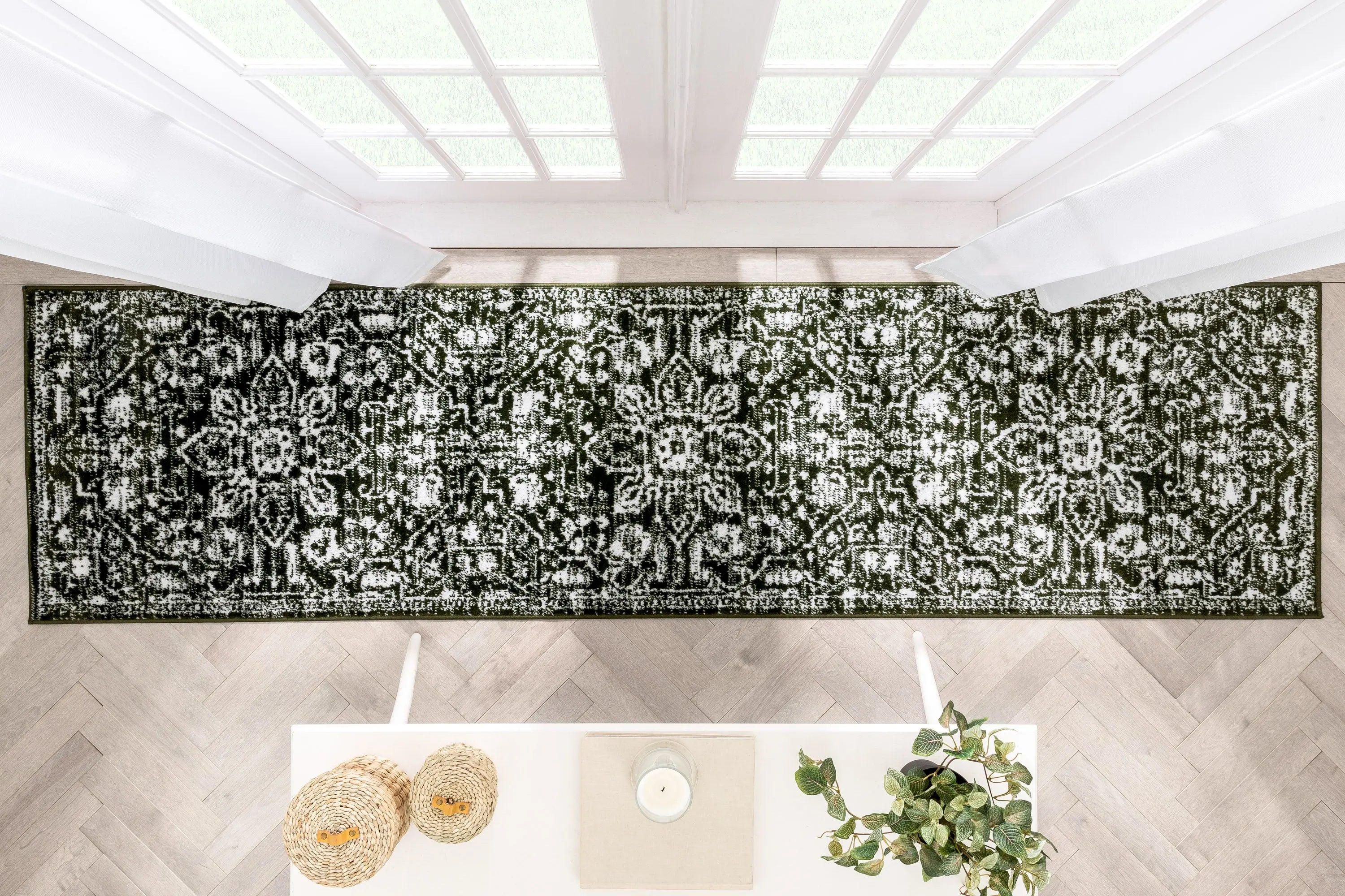 Disa Vintage Medallion Green Soft Rug By Chill Rugs、mySite、gigharbornorthrealestate