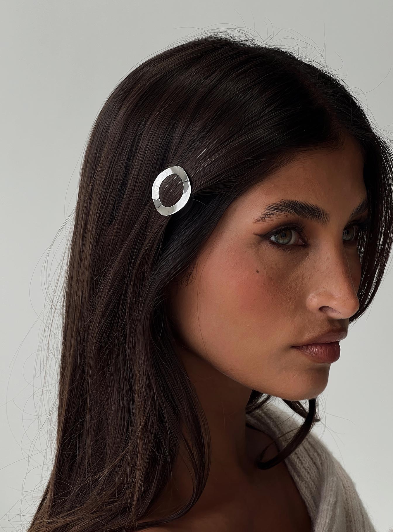 On Postcards Hair Clip Silver、mySite、solidvoid