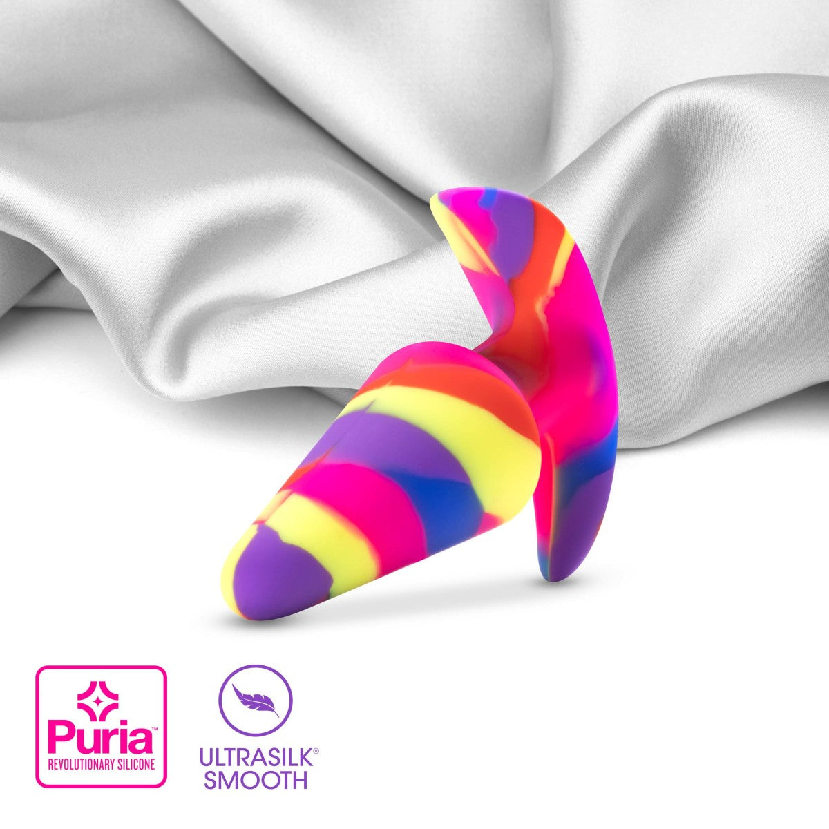 Avant By Blush® | Free Spirit Scarlet: Artisan 5 Inch Vibrating Stayput™ Butt Plug - Elegantly Made with Smooth Ultrasilk® Purio™ Silicone、mySite、bottomscart