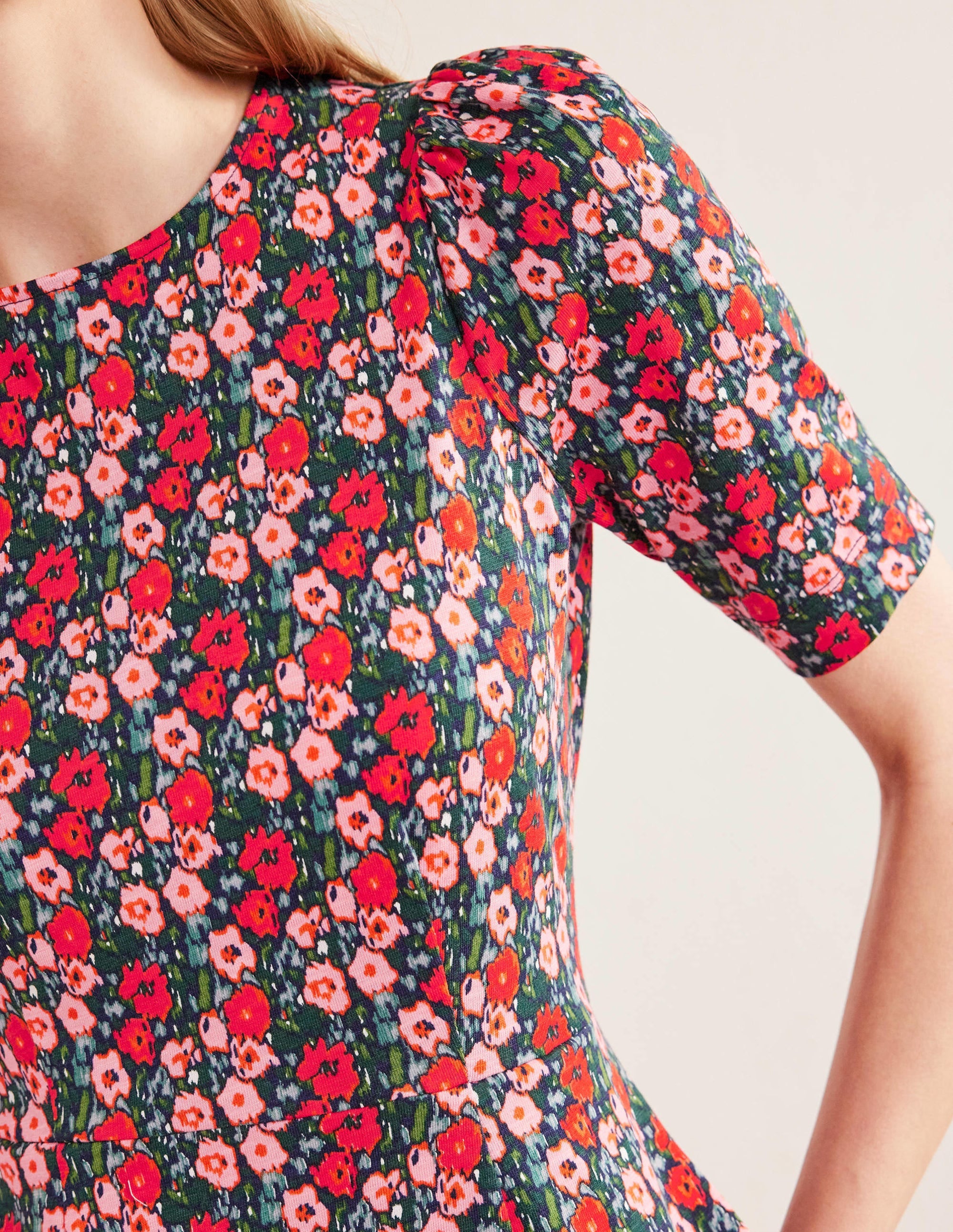  Zoe Jersey Dress-Multi, Abstract Poppy、mySite、ashleygrahame