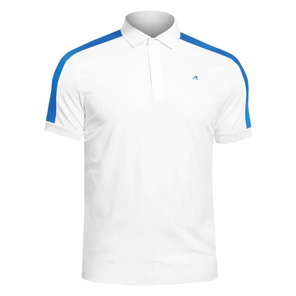 Redvanly Men's Evans Polo - Bright White、mySite、neckold