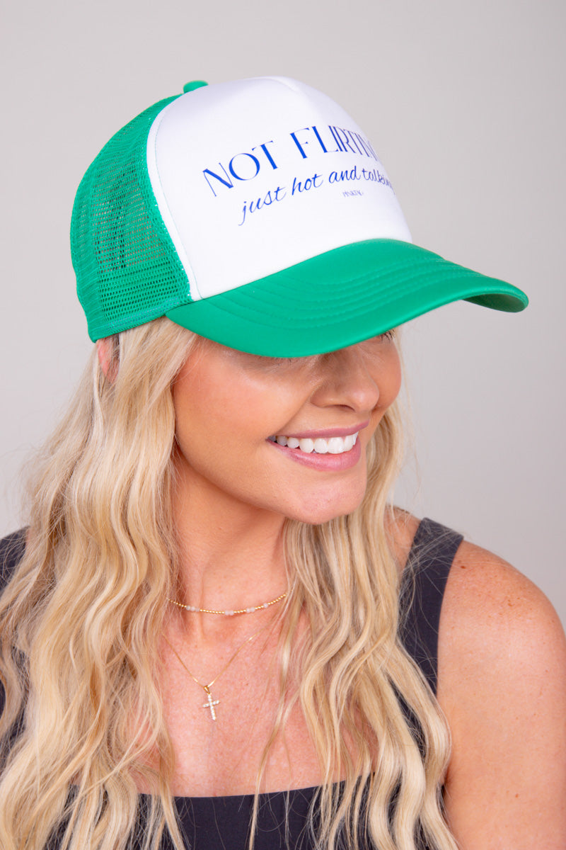 Not Flirting Trucker Hat - Green、mySite、hinf8tx79