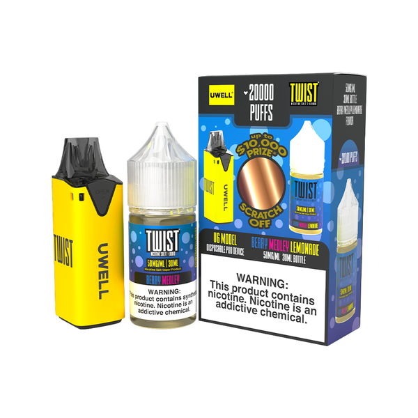 Uwell V6 Pod Kit + Twist Salts 30mL Bundle、mySite、zt4zffjzw
