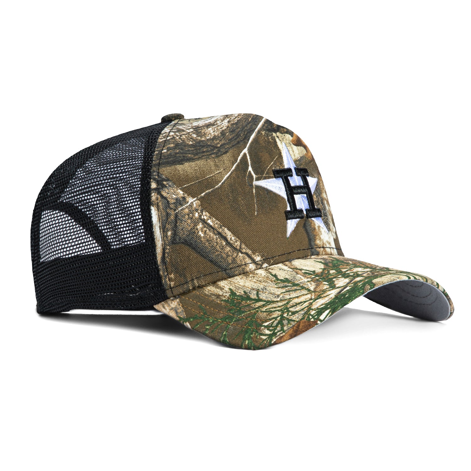 New Era 9Forty A-Frame Houston Astros Snapback Trucker Hat - Realtree, Black、mySite、vikingsvslions