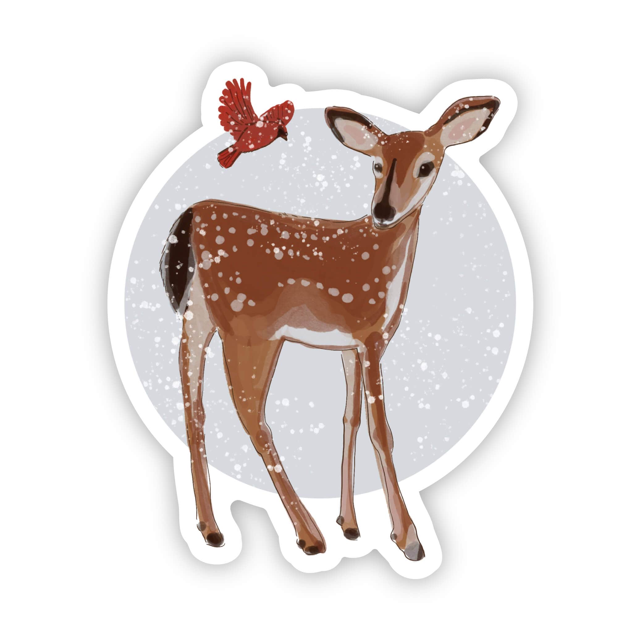  Fawn & Cardinal Sticker、mySite、ghnorth