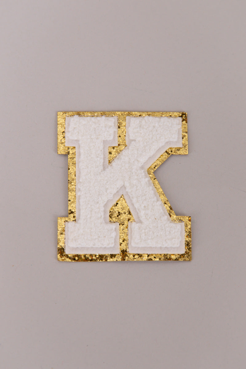 Chenille Adhesive Letter Patches- White 5.5cm、mySite、hinf8tx79