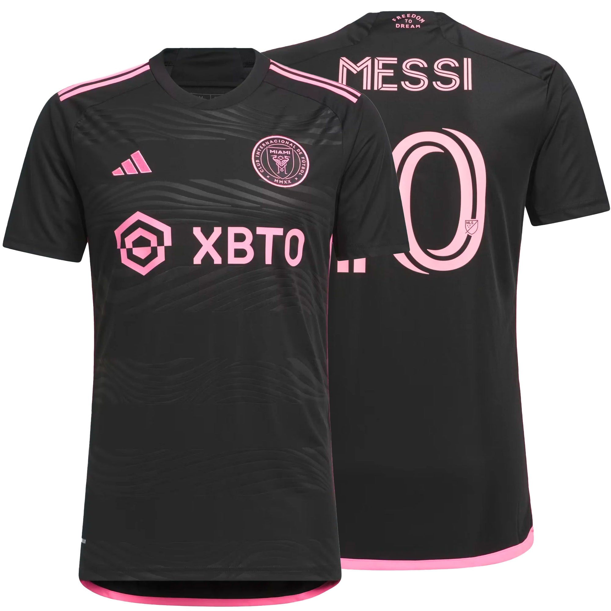 adidas Men's Messi 2023/24 Away Jersey w/ Messi #10 Printing、mySite、noshort