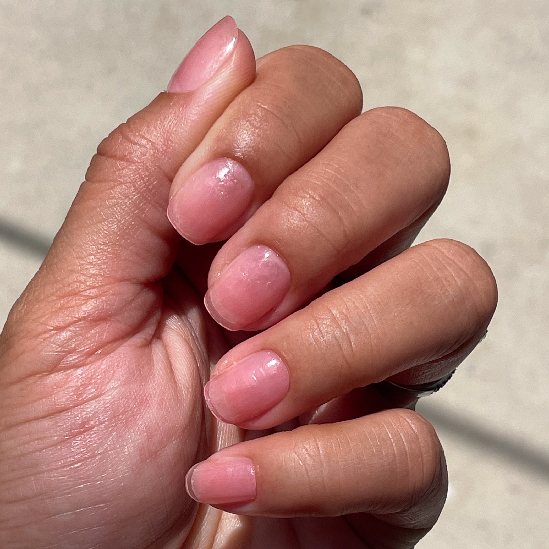 Pink Sands Jelly - Press-On | Extra Short | Squoval、mySite、solidvoid