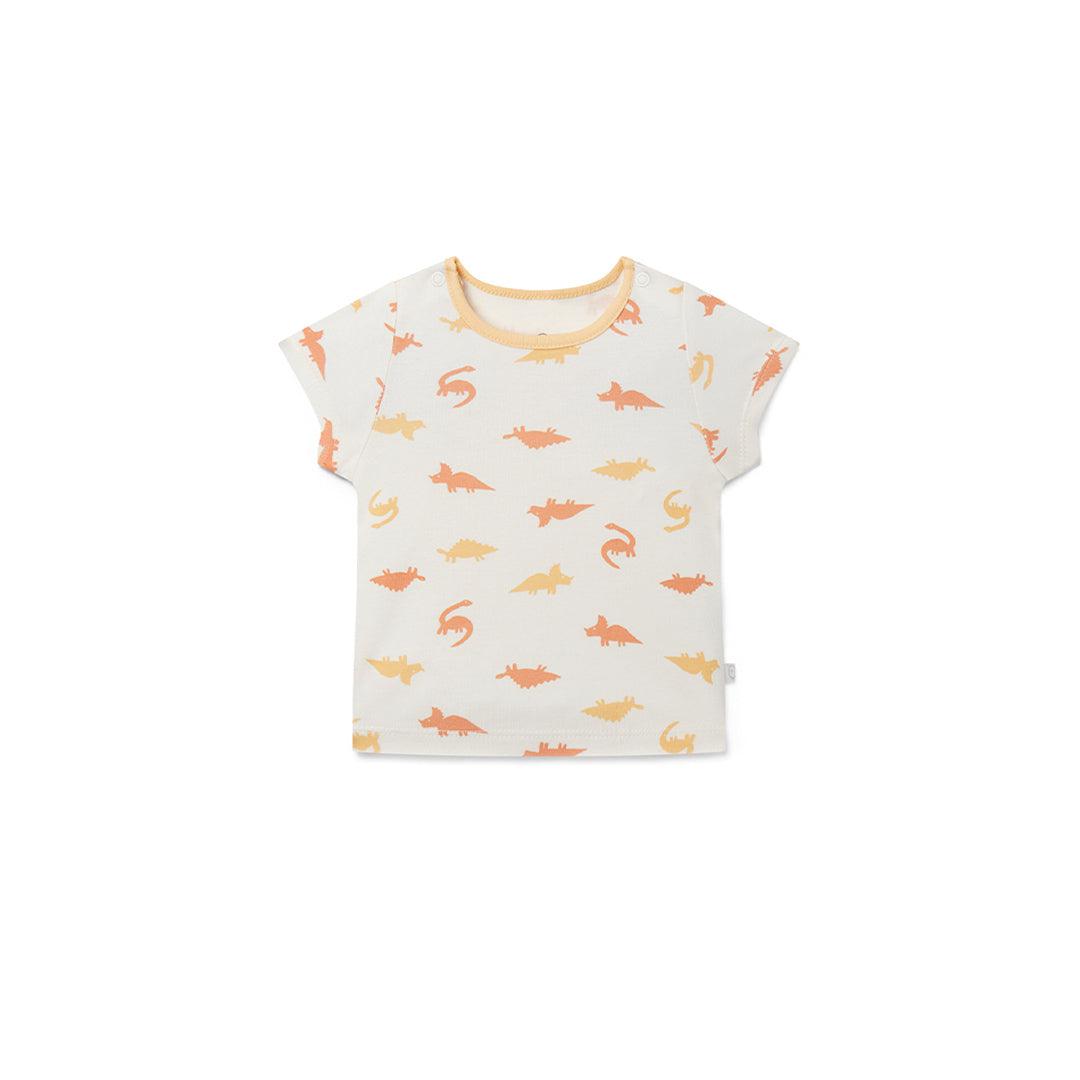  MORI Short Sleeve Pyjamas - Orange Dino、mySite、merchandisen