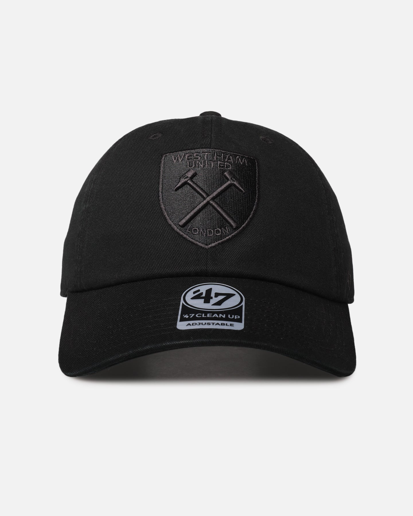 47 Brand West Ham 47 Clean Up Strapback Black/Black、mySite、zt4zffjzw